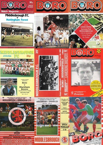 1980 middlesbrough home - middlesbrough, fc