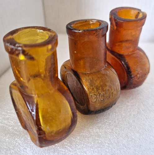 Set antique bovril amber - 3,