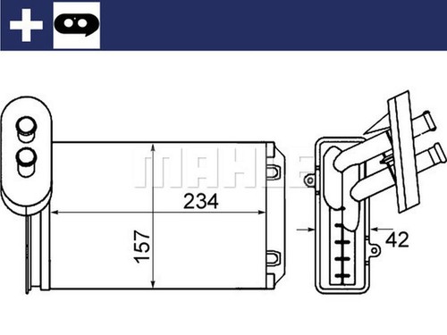 Mahle interior heater - interior,