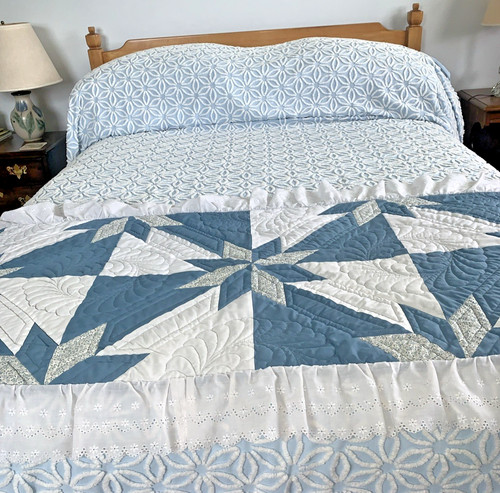 Quilt bed runner handmade - bed,