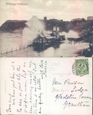 Stormy sea at Scarborough