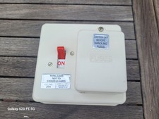 WYLEX 45AMP TWIN FUSE BOARD SHOWER COOKER HEATER SHED SUMMER HOUSE MAN CAVE  