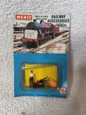 Vintage Merit 5077 OO/HO Gauge Track Maintenance Party Station Accessories VGC