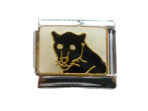 Silver black panther italian - black,