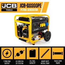 JCB Site Generator 7.9kW 9.8kVA Petrol 115V  230V 15hp 457cc Electric Start
