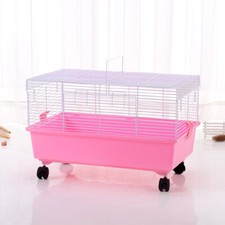 Deep Tray Hamster Cage with Wheels 2 Sizes and Multiple Colours