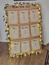 Wedding table plan stand