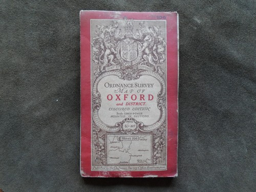 Vintage ordnance survey - survey, 1”
