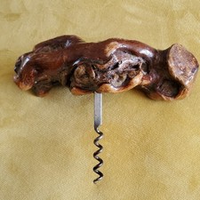 Old French gnarled root cork screw vine root vintage french