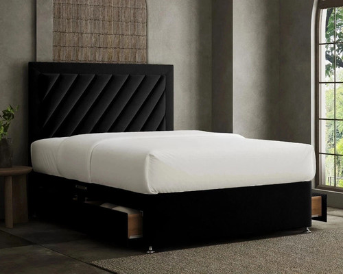 Plush divan bed set with - plush,