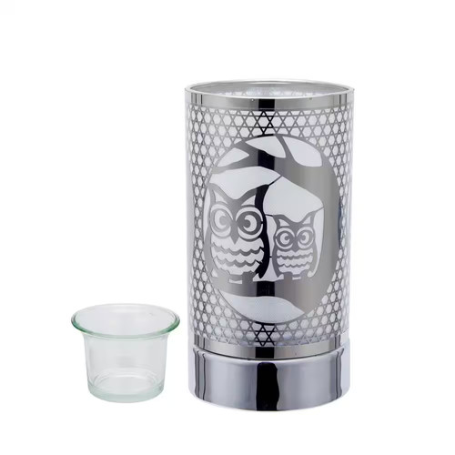 Silver loving owls - touch, lamp