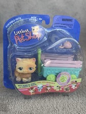Littlest Pet Shop LPS Orange Persian Cat #217 Rare In Box