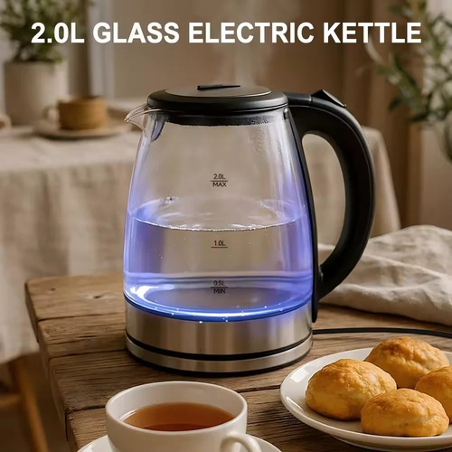 Glass electric kettle - 2.0l,