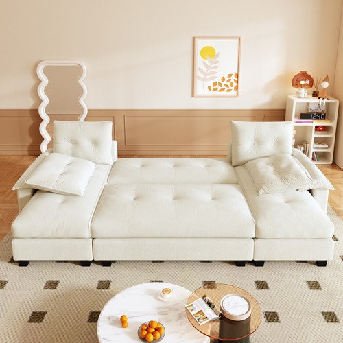Shaped seater sleeper sofa - u-shaped, 4