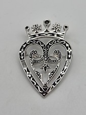Large silver tone Luckenbooth
