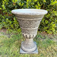 Stone effect urn planter - effect,
