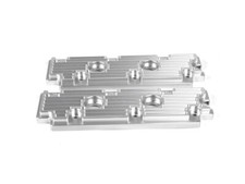 Engine valve covers SET OF 2 billet alloy SILVER UPPER. Porsche 964 96410511503