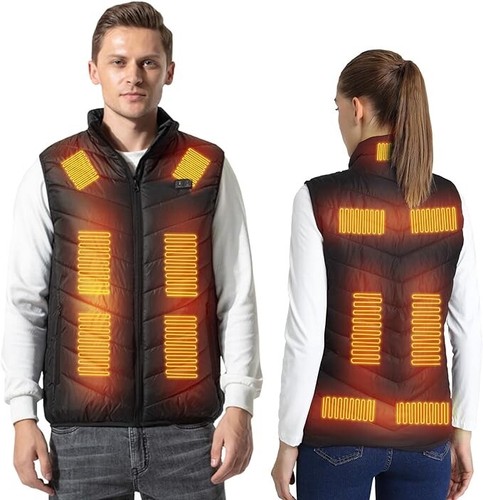 Black heated vest usb - heated, 13