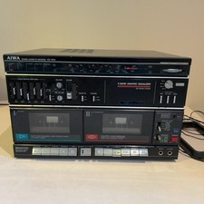 Aiwa CX-W10 Stereo Cassette Receiver 5 Band Graphic Equalizer Japan