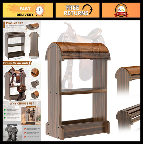 Extra large wood saddle rack - extra-large,