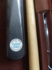 Dave Coutts Custom Made 3/4 Hand Spliced Cue with Extensions and Leather Case