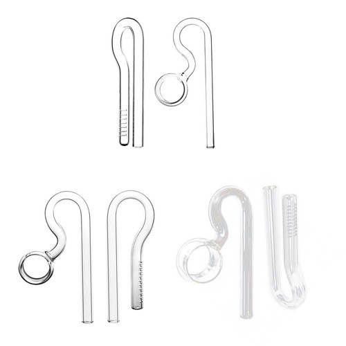 Aquarium glass lily - glass, pipe