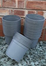 Plant Pots, 50 Used 2 Litre, TEKU, Round, Light Grey, PP 100% Recyclable Plastic