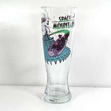 Disney Parks Space Mountain Poster Pilsner Pint Glass Roller Coaster Made in USA