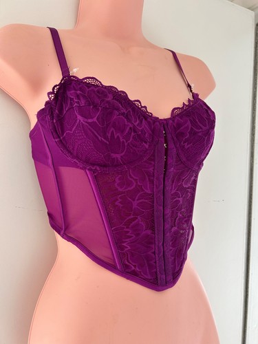 Primark purple longline - , lace
