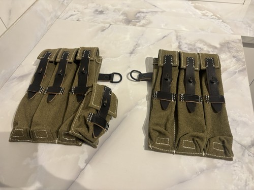 Pair green mp40 pouches - of,
