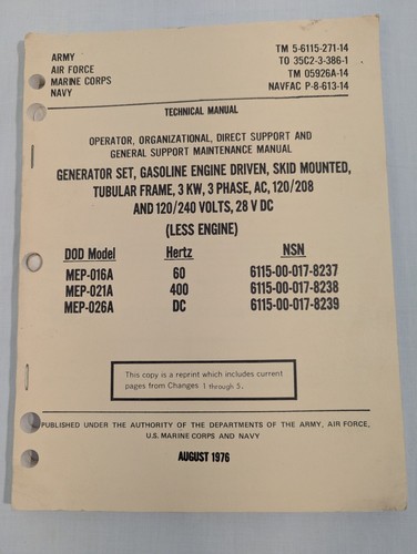 6115 271 generator set - generator,