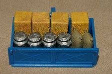 Vintage Britains Farm Tipping Transporter Blue Box & Load