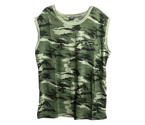 Mens camouflage sleeveless - camouflage,
