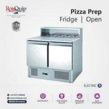 PIZZA PREP COUNTER FRIDGE TOPPING SALADETTE GRANITE TOP FRIDGE SALAD FRIDGE NEW