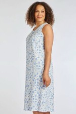 Bon Marche Blue Floral 100%