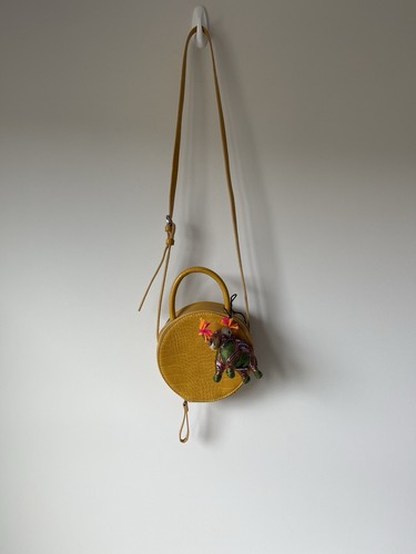 Zara yellow round purse bag - yellow,