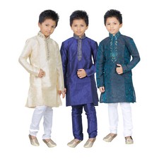 Indian Kid Kurta Churidar Suit For Boys (2 Pcs) 1-12 Years