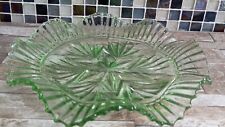 Vintage  Green Glass Plate