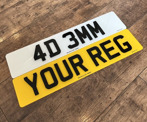 Gloss black 3mm acrylic - 4d,