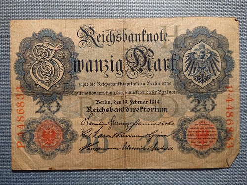 Old reichsbanknote banknote - old,