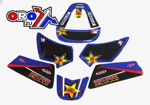 Decal set yamaha pw50 rockstar - set,