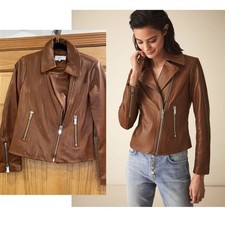 REISS Blair Leather Biker