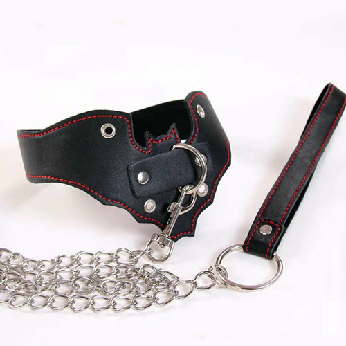 Bat inspired bondage collar - inspired,