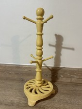 Vintage Yellow Cast Iron 6 Arm