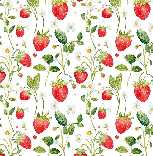 Strawberry fields 100 cotton - 100%,
