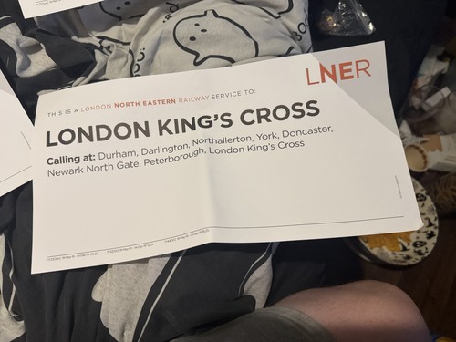 Lner window carriage - window/carriage, label