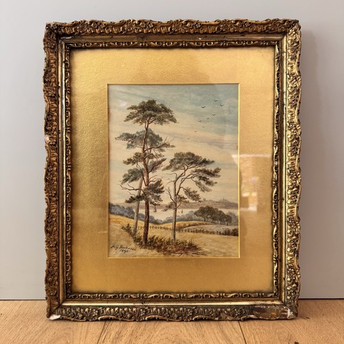 Antique watercolour painting - antique,
