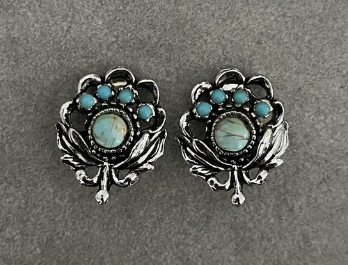 Vintage silver tone and faux - vintage,