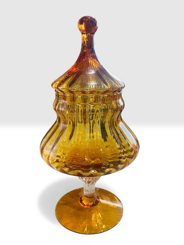 Empoli glass amber honey - glass,