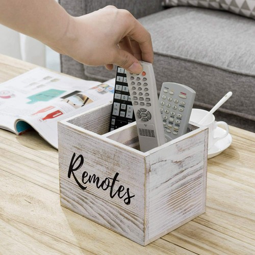 Slot white wood remote - wood,